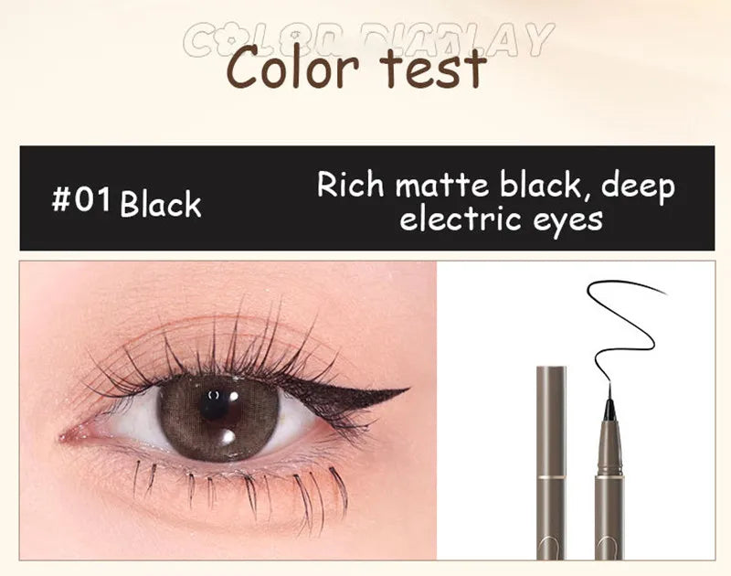 JUDYDOLL Ultra-Fine Waterproof Eyeliner – Smudge-Proof, Long-Lasting, Fast-Drying Liquid Pen
