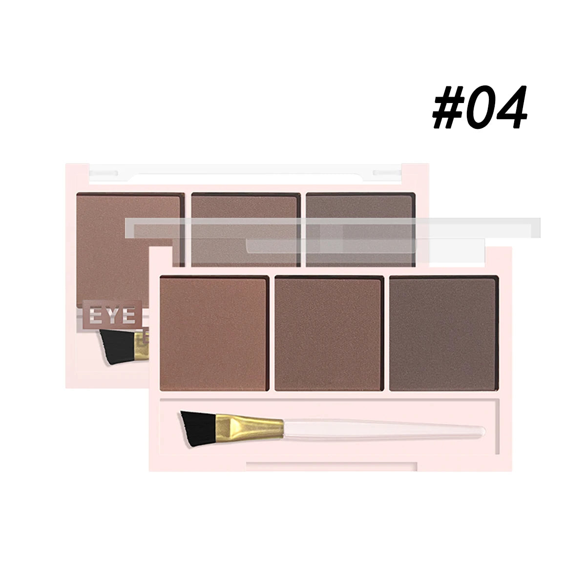 LuxuryGlow 3-Color Brow Powder Set with Brush — Long-Lasting, Natural, Easy-to-Wear Eyebrow Kit