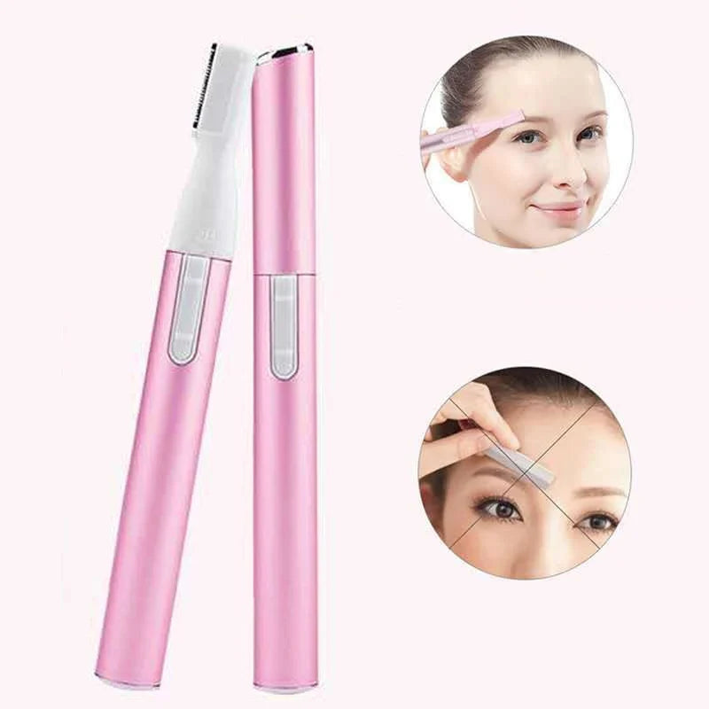 LuxuryGlow Electric Eyebrow Trimmer – Mini Facial Hair Remover for Face, Neck & Body