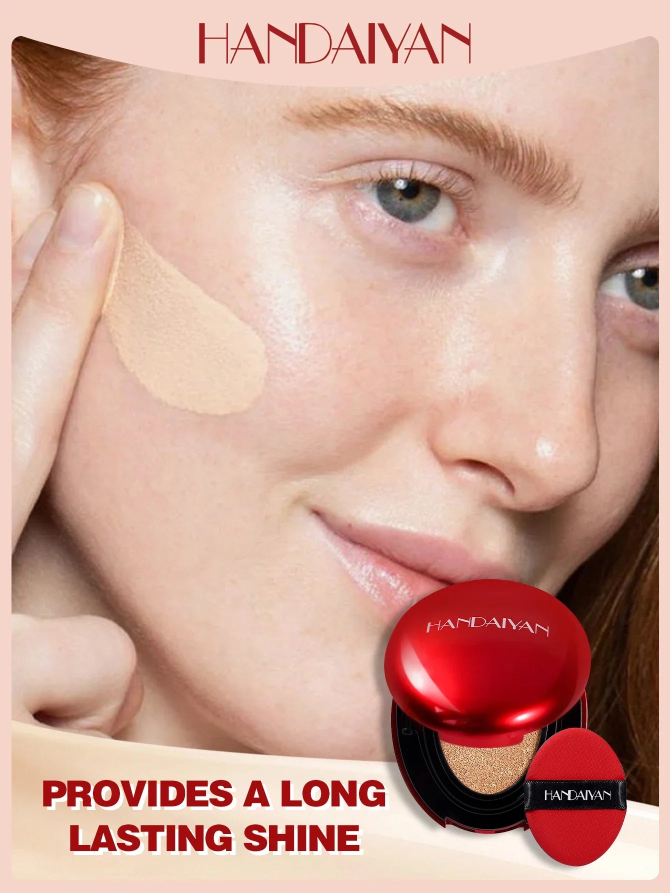 HANDAIYAN 5-Color Concealer Cushion – Moisturizing & Long-Lasting Face Makeup