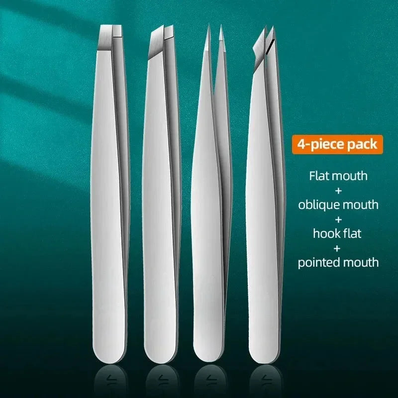 RUZOFO Precision Stainless Steel Tweezers – Eyebrow, Splinter & Ingrown Hair Removal Tool