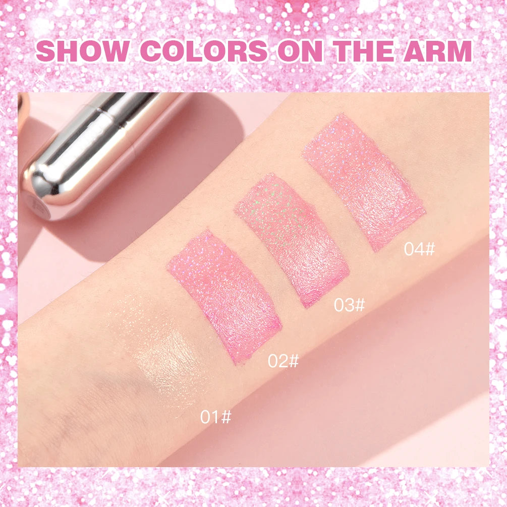 Lápiz labial con brillo que cambia de color QIBEST: bálsamo labial hidratante de gelatina cristalina con brillo y efecto voluminizador.