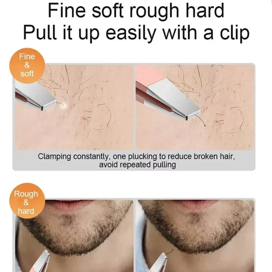 Pinzas de precisión de acero inoxidable RUZOFO: herramienta para eliminar vellos encarnados, astillas y cejas