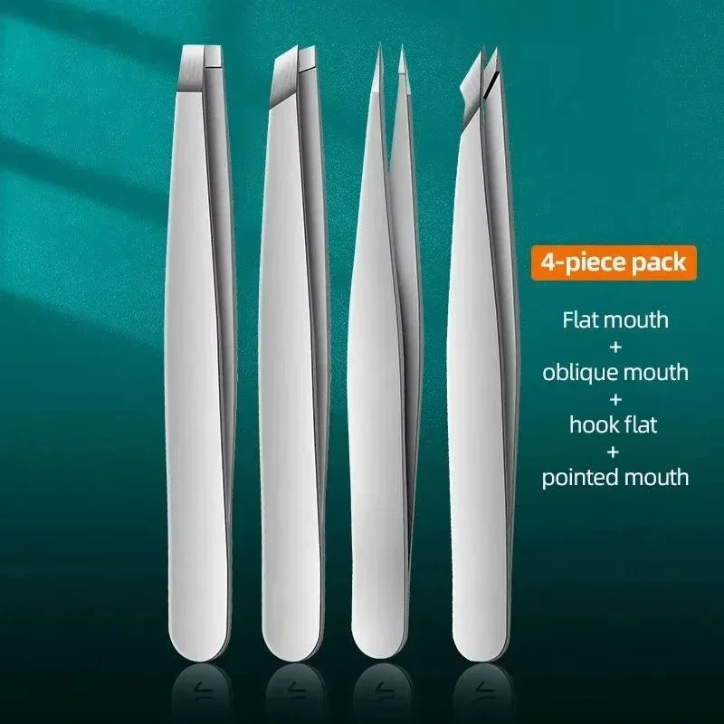 RUZOFO Precision Stainless Steel Tweezers – Eyebrow, Splinter & Ingrown Hair Removal Tool