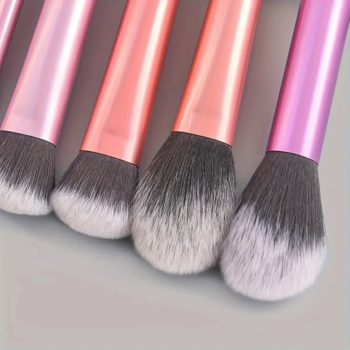LuxuryGlow 8Pcs Candy Color Professional Makeup Brush Set — Soft, Fluffy, All-in-One Blending Kit