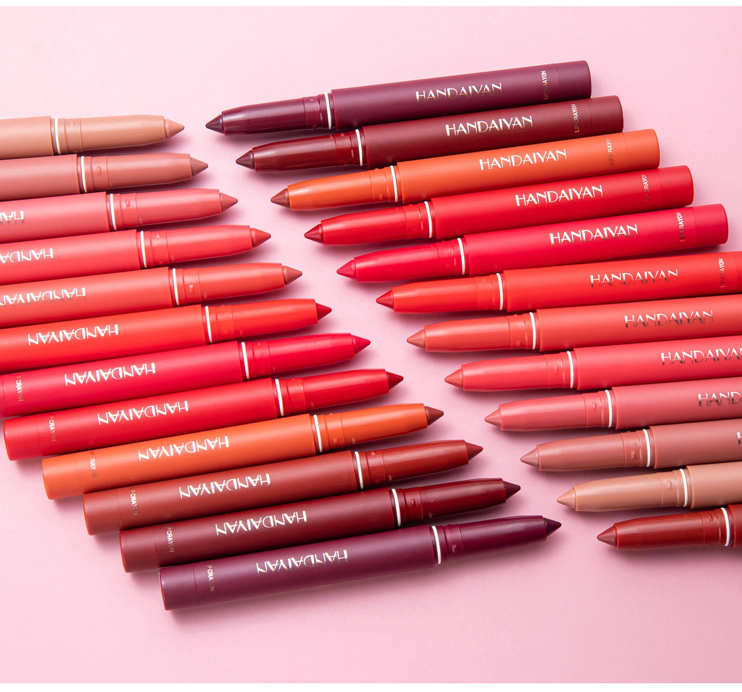 HANDAIYAN Matte Lipstick Pen with Built-In Sharpener – Fadeless & Non-Staining