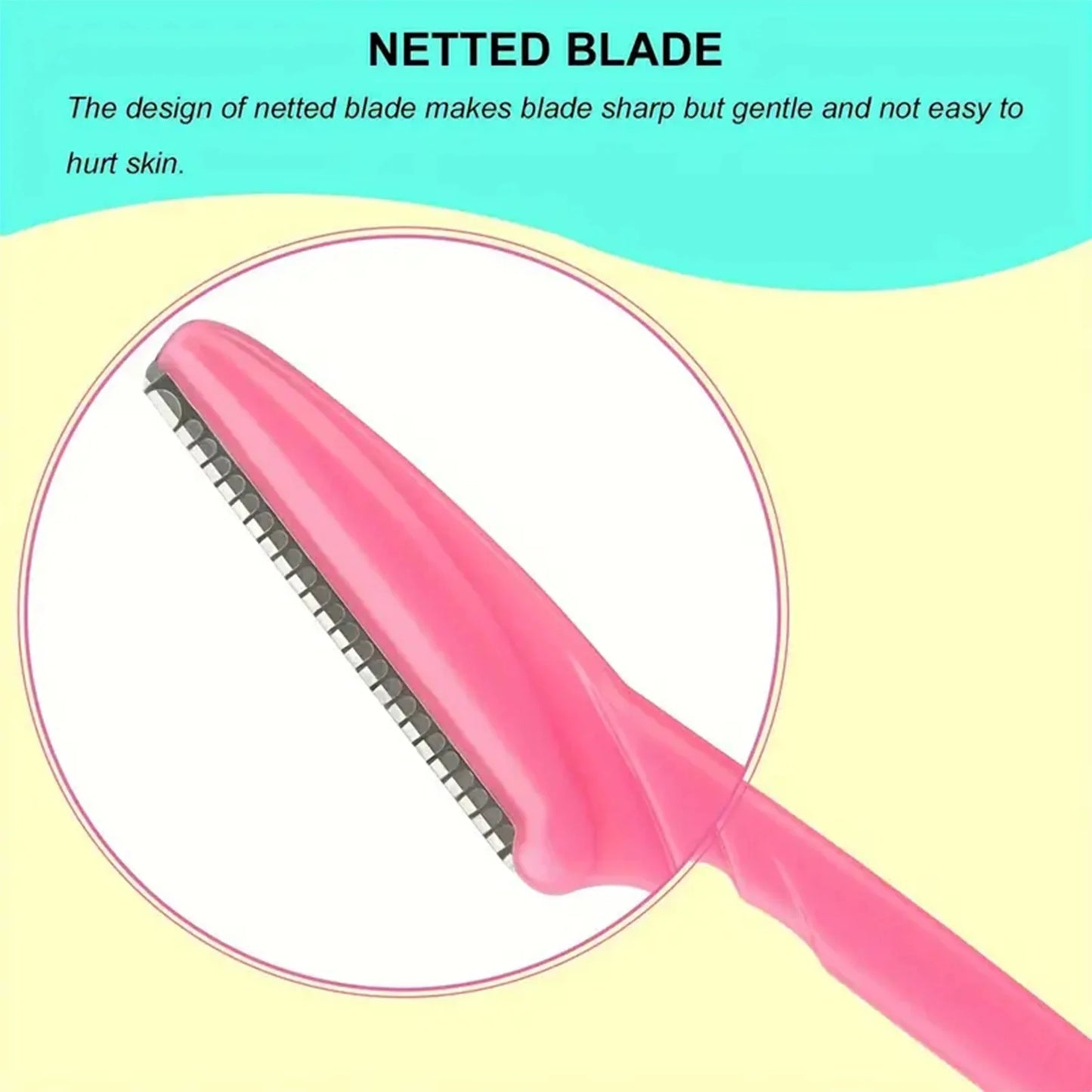 LuxuryGlow 5/10/20Pcs Eyebrow & Face Razors for Women & Men – Safe Hair Trimmer with Protective Cover