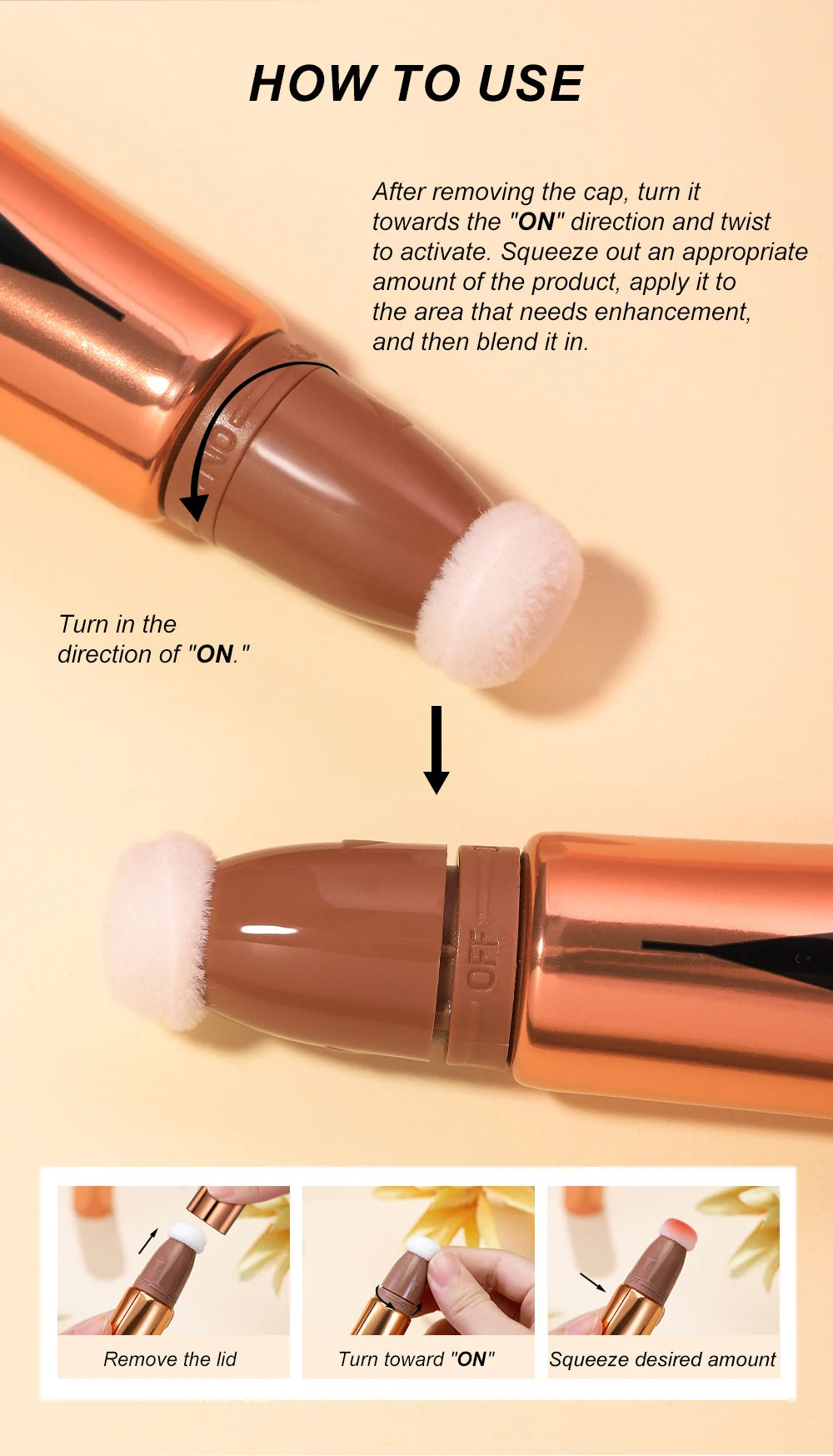 YOUNG VISION Air Cushion Blusher — Long-Lasting, Easy-to-Apply (6 Colors)