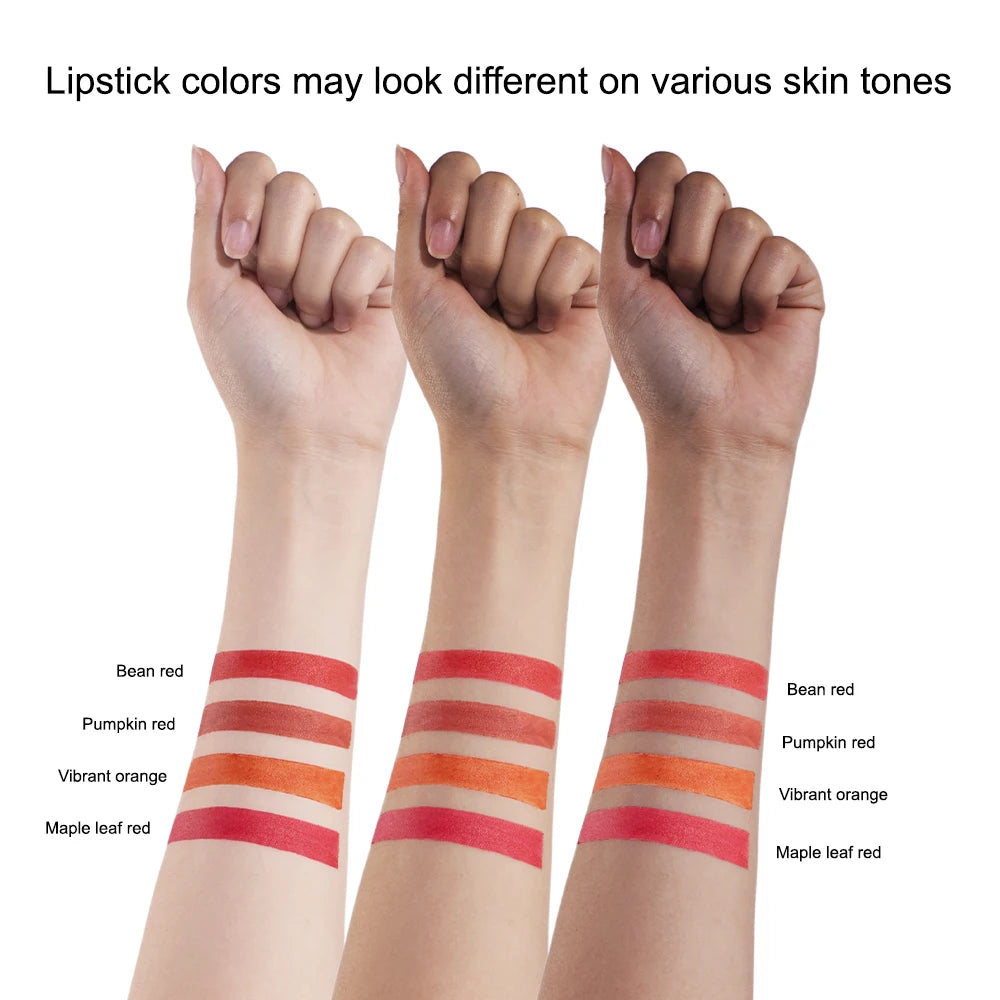 ibcccndc Cigarette Lip Gloss Set – 4 Colors Matte, Waterproof, Long-Lasting Lipstick for Women