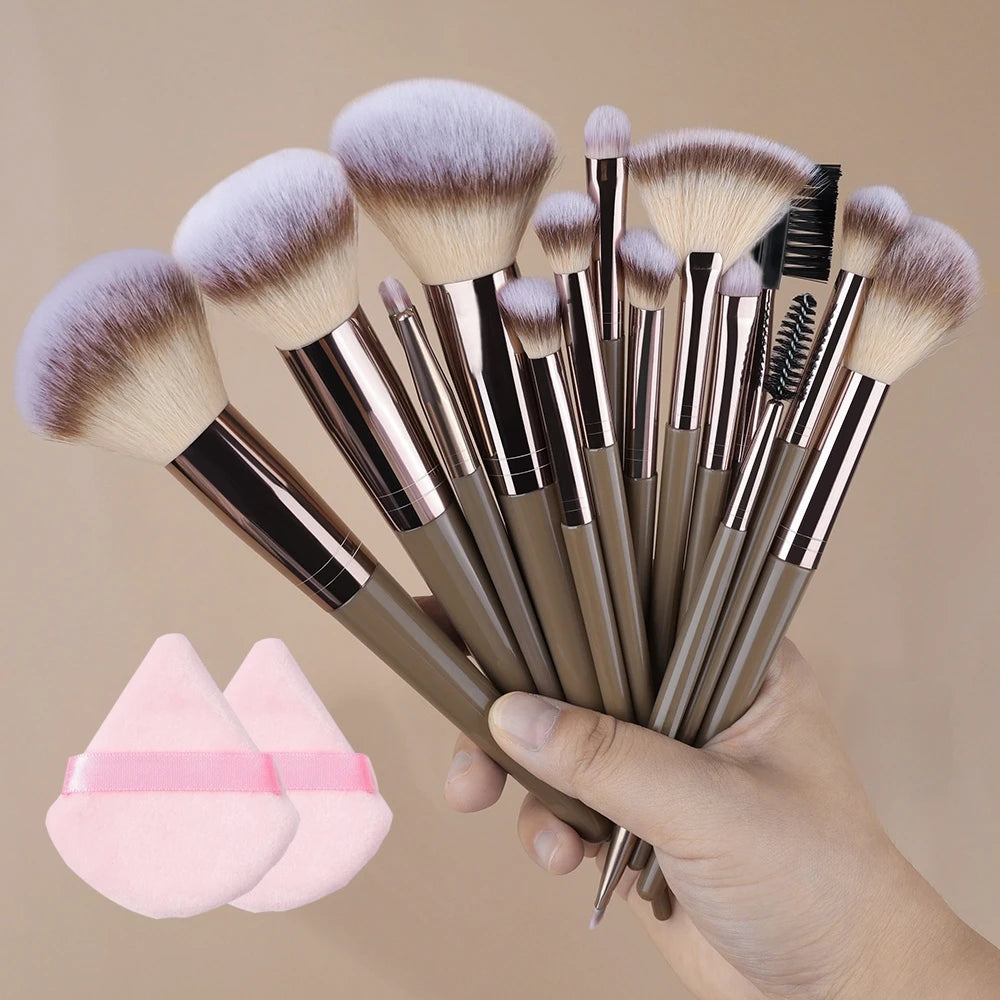 ZSRUNHUI 1–20 Pcs Professional Makeup Brush Set – Soft, Precise & Multi-Use
