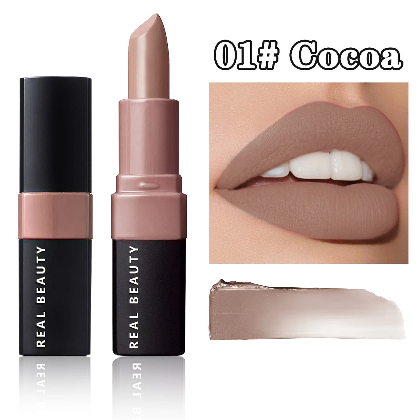 LuxuryGlow Matte Long-Lasting Waterproof Lipstick – Hydrating, High Pigment Lip Color