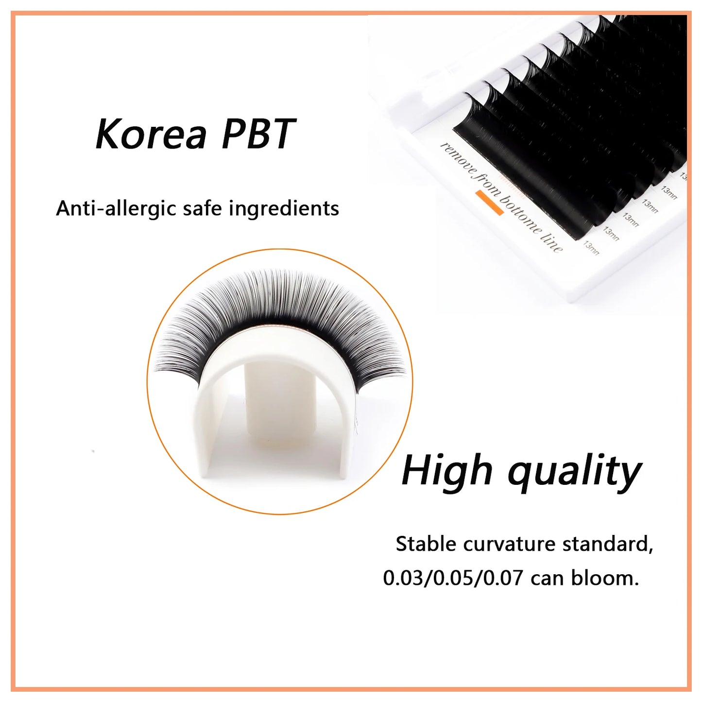 TDANCE 16 Rows Faux Mink Eyelash Extensions – Korea PBT Russian Volume Lashes for Professionals C60