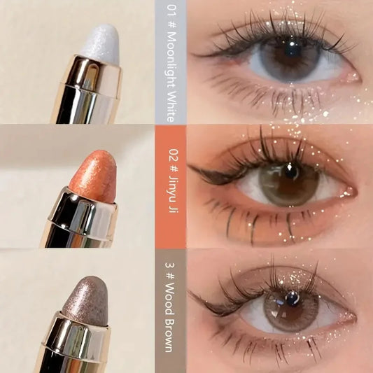 LuxuryGlow Double-Sided Eyeshadow Stick with Matte & Glitter Finish – Highlight & Brighten