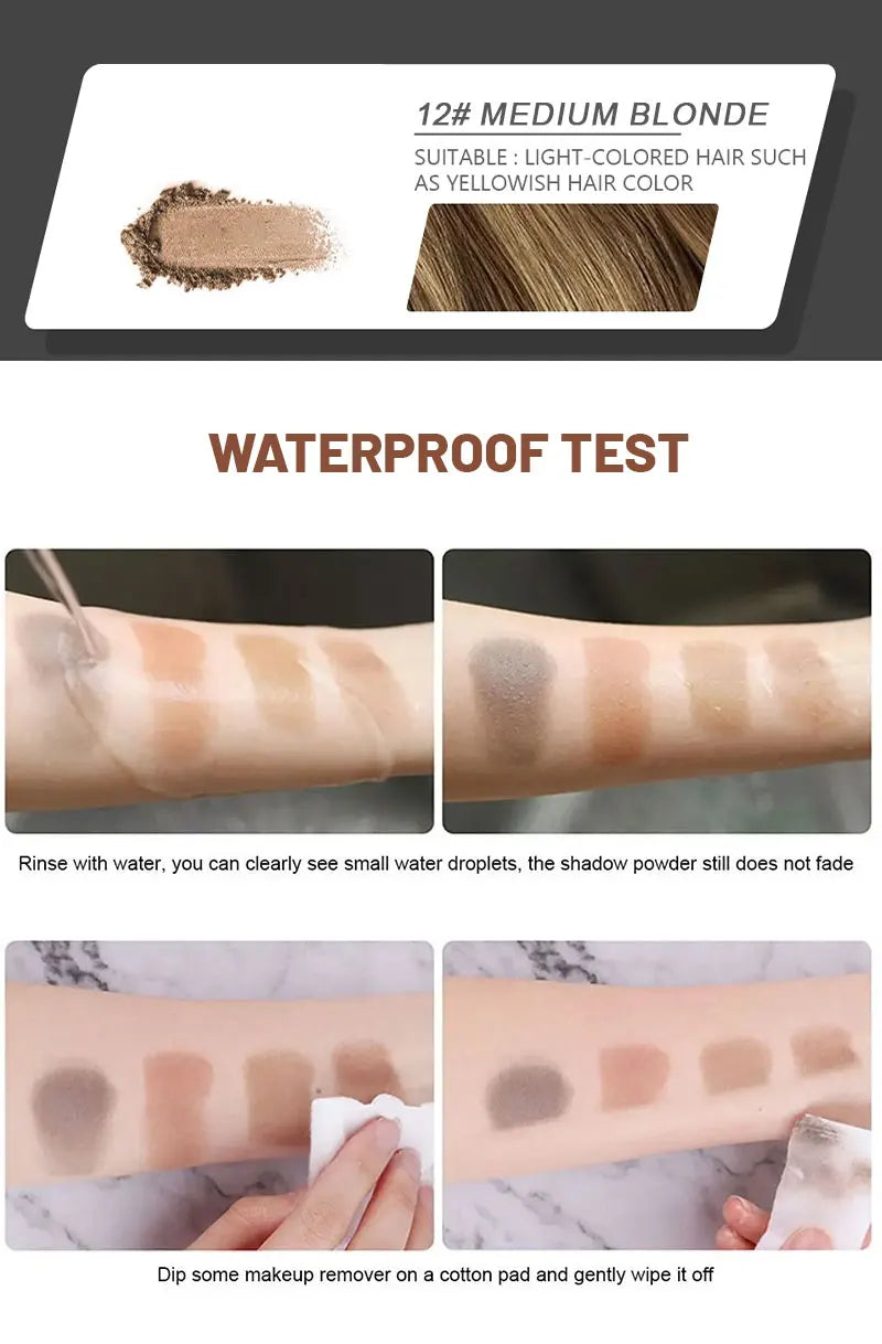 Polvo corrector instantáneo de raíces y líneas capilares LuxuryGlow: cobertura duradera y resistente al agua