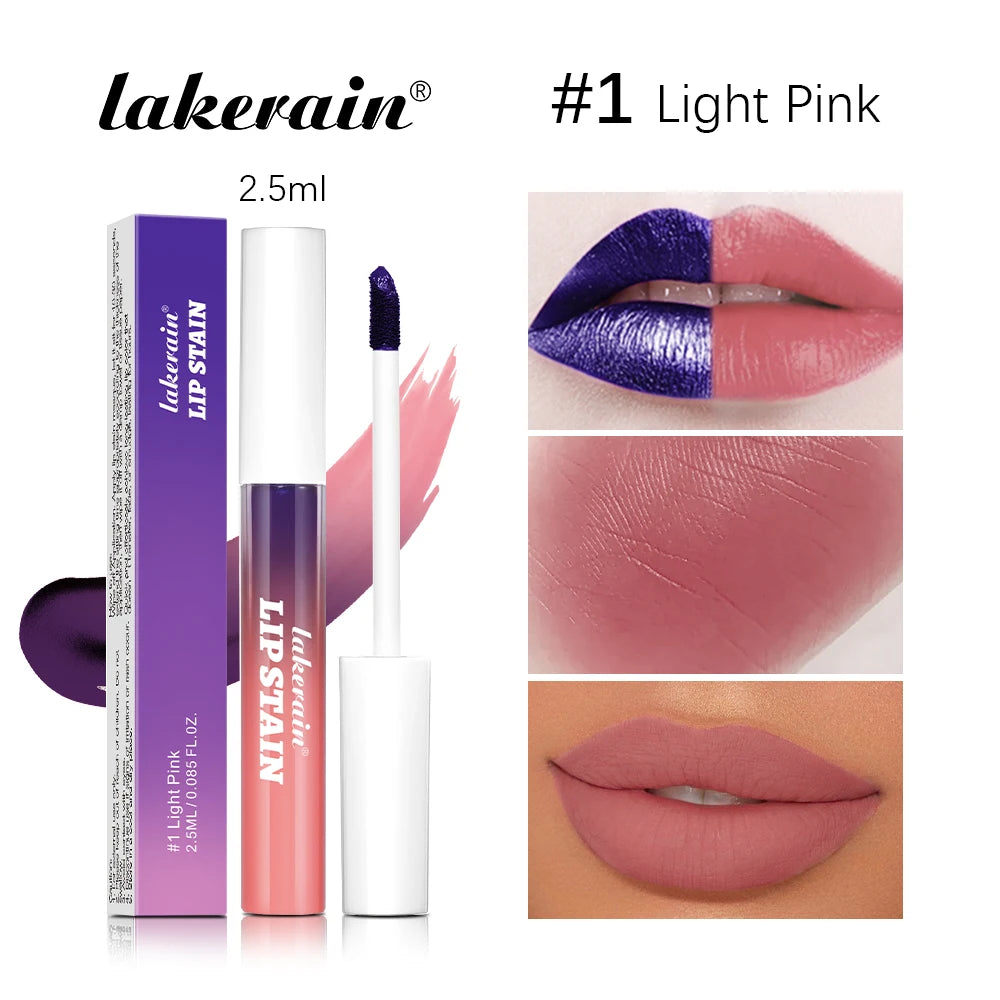 Brillo labial Peel & Stick de Lakerain: brillo duradero, resistente al agua, antiadherente y resistente a las transferencias.