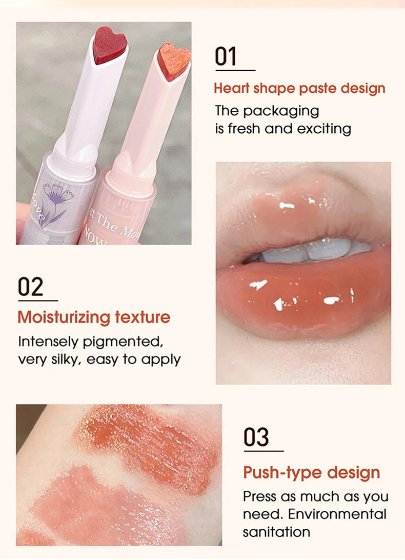 Lápiz labial Gege Bear Honey: labial hidratante en gelatina con acabado brillante.