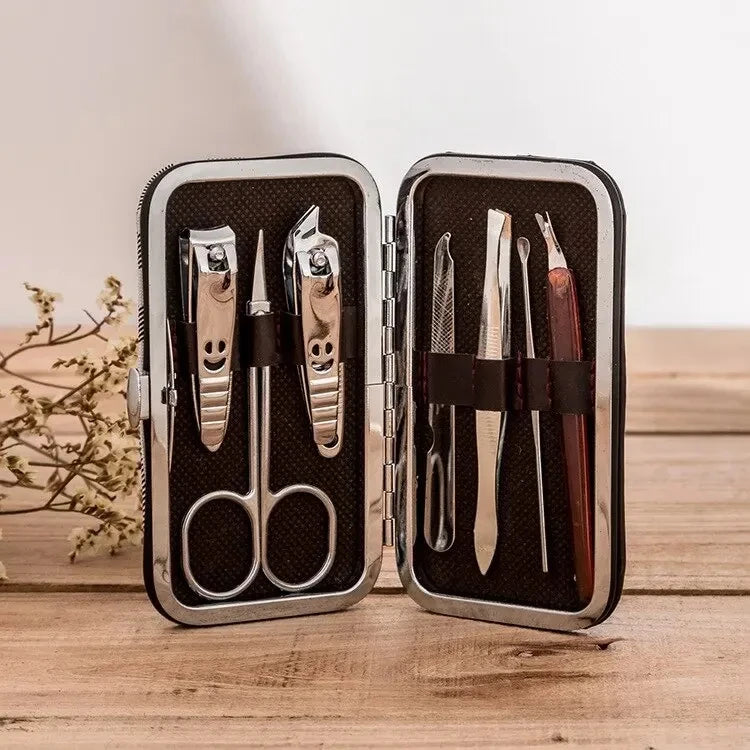 Tanyi 11-in-1 Happy Face Nail Care Set – Manicure & Pedicure Grooming Kit