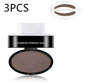 LuxuryGlow Waterproof Eyebrow Stamp Kit with Stencils – Instant Natural Brows