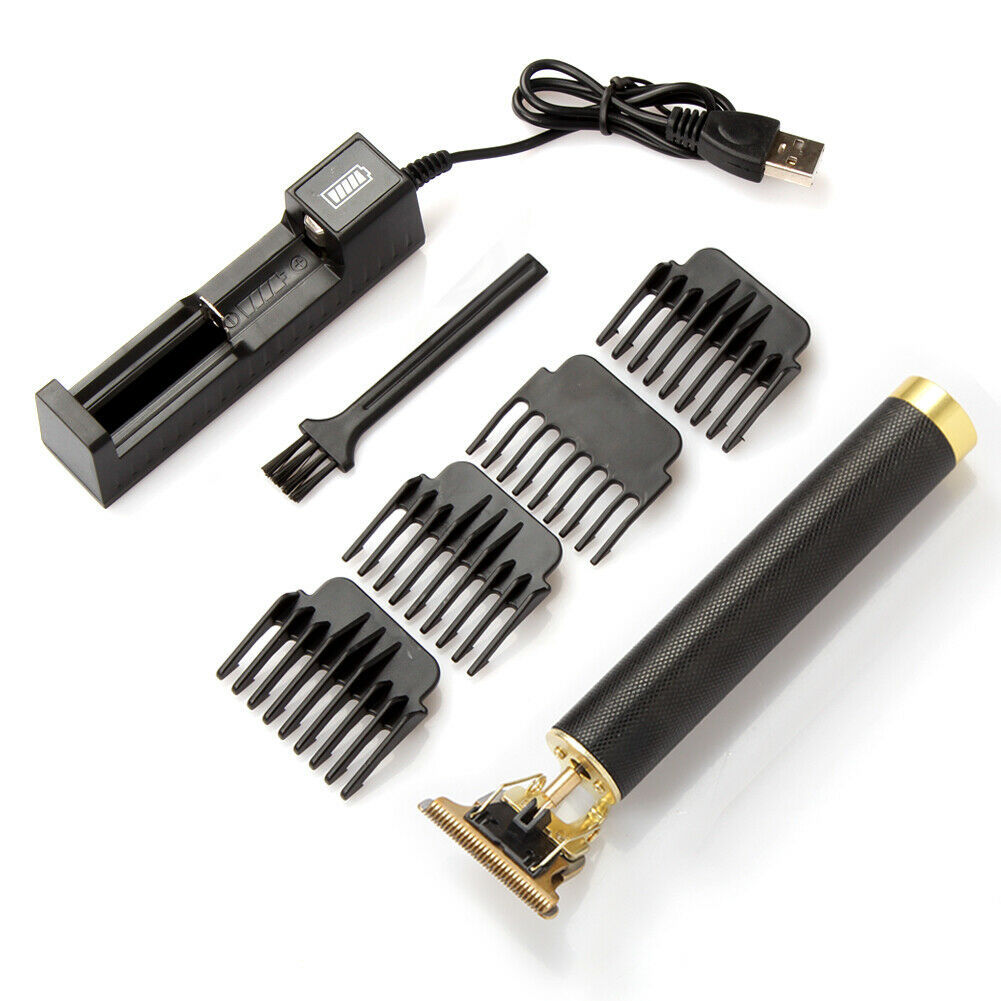 LuxuryGlow Pro T-Blade Cordless Hair Clipper – Zero-Gap Bald Trimmer for Men
