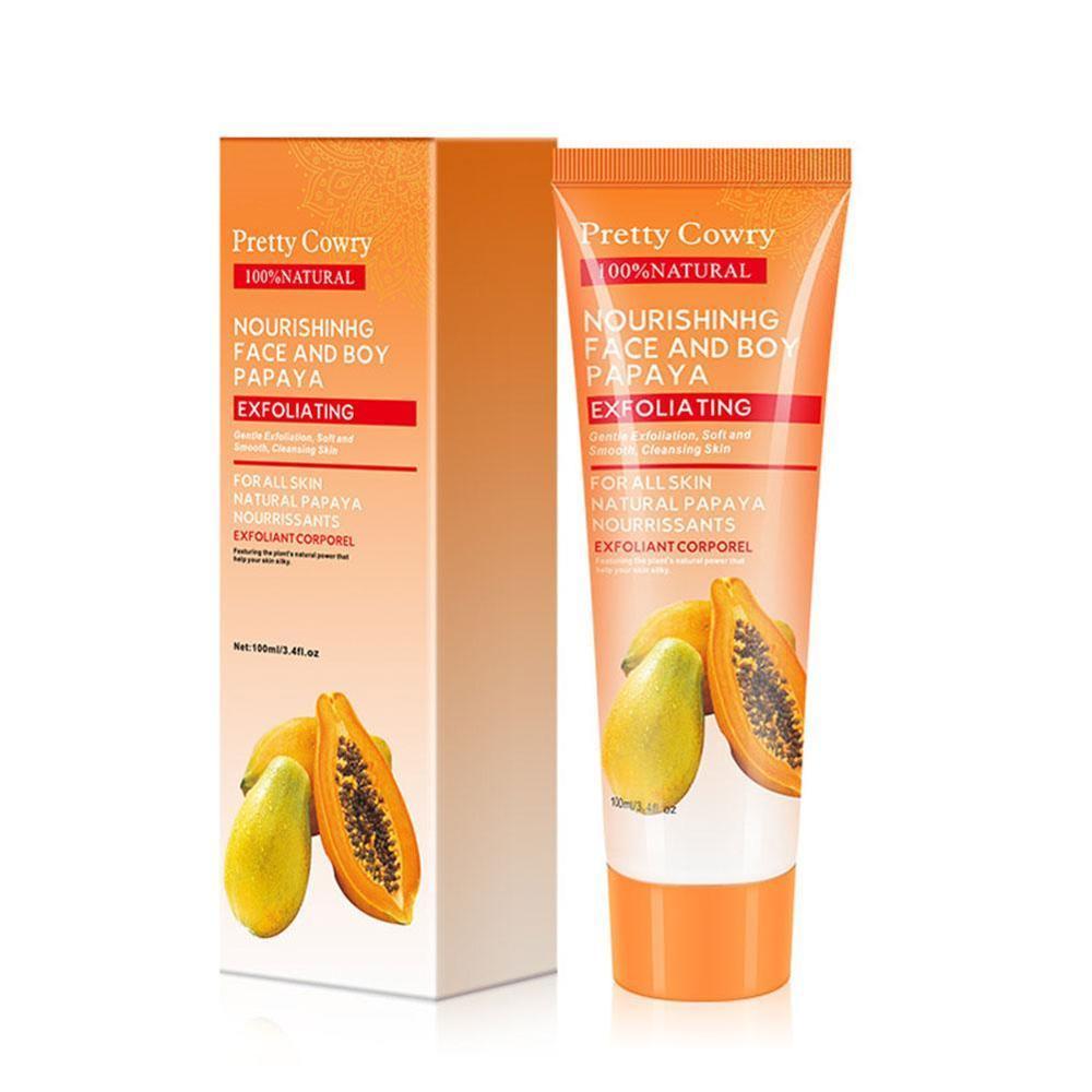 Pretty Cowry Exfoliating Gel Cream with Papaya, Cucumber & Coconut – 100ml
