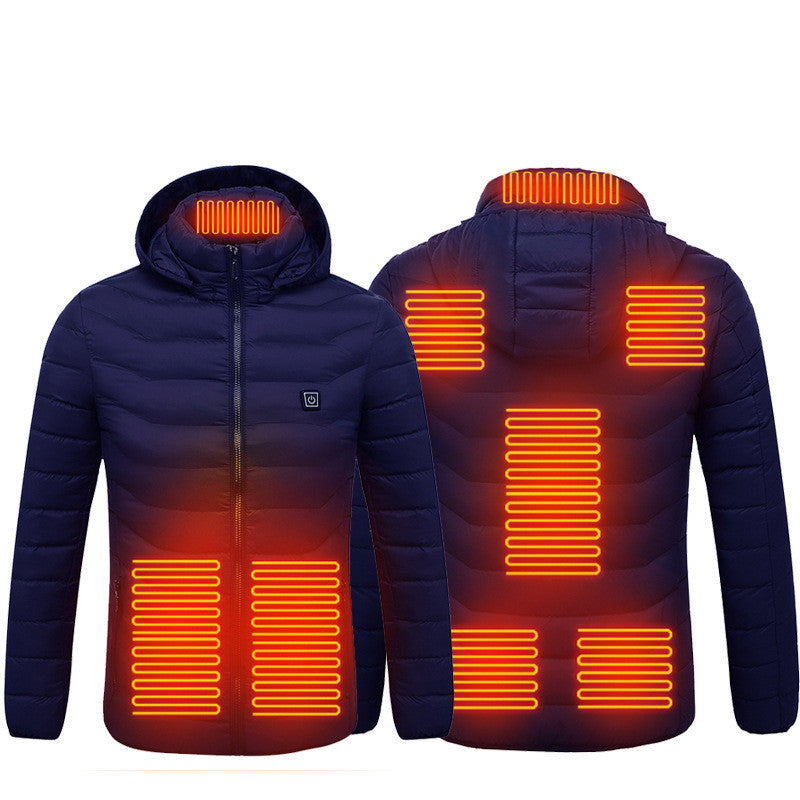 New Heated Jacket Coat USB Electric Jacket Cotton Coat Heater Thermal Clothing Heating Vest Men's Clothes Winter - LUXURY GLOW