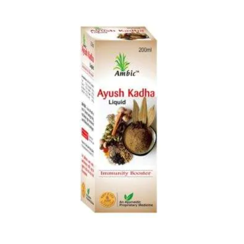 Ambic Ayush Kadha Liquid – Immunity Booster Ayurvedic Herbal Blend