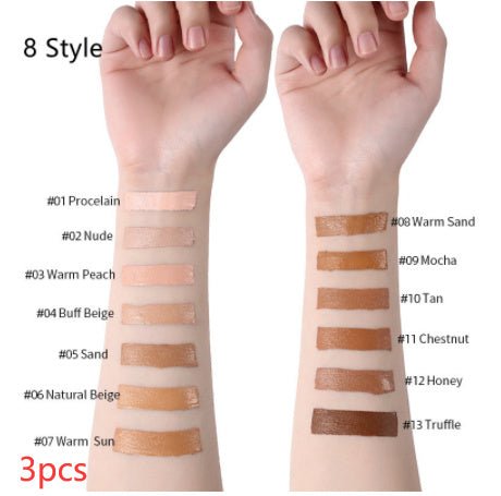 Base de maquillaje líquida LANGMANNI Oil-Control – Corrector mate de cobertura total (13 tonos)
