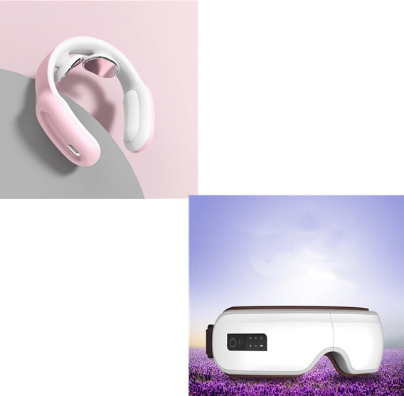 LuxuryGlow Intelligent Neck & Shoulder Massager – Remote Controlled with Heat Therapy