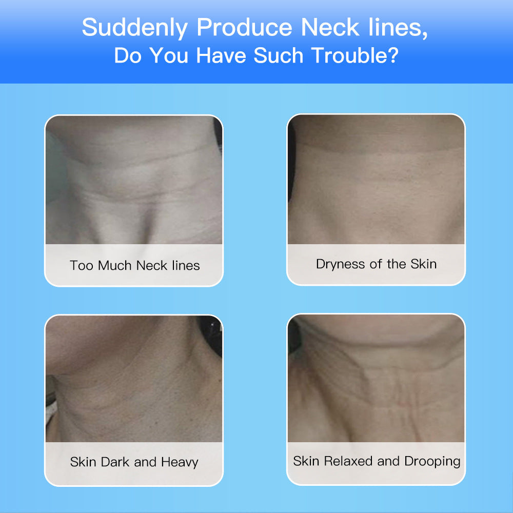 LuxuryGlow EMS Microcurrent Neck & Face Lifting Device with LED Therapy – Reduce Wrinkles, Tighten Skin