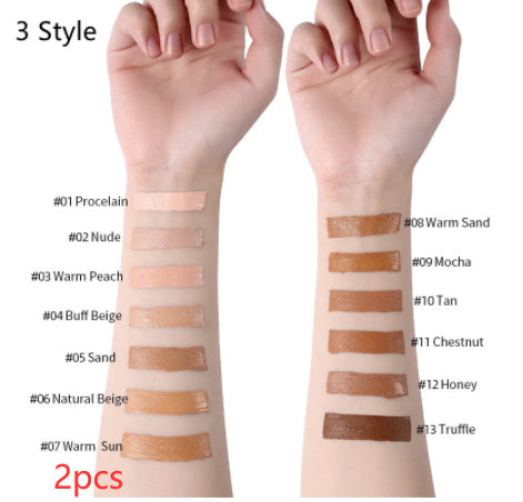 Base de maquillaje líquida LANGMANNI Oil-Control – Corrector mate de cobertura total (13 tonos)
