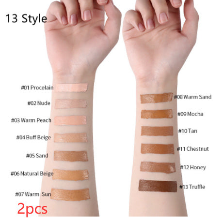 Base de maquillaje líquida LANGMANNI Oil-Control – Corrector mate de cobertura total (13 tonos)
