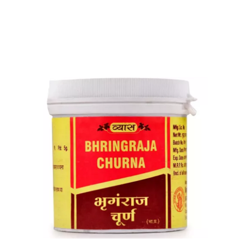 Vyas Bhringraja Churna – Ayurvedic Herbal Powder for Hair Growth & Scalp Health - LUXURY GLOW
