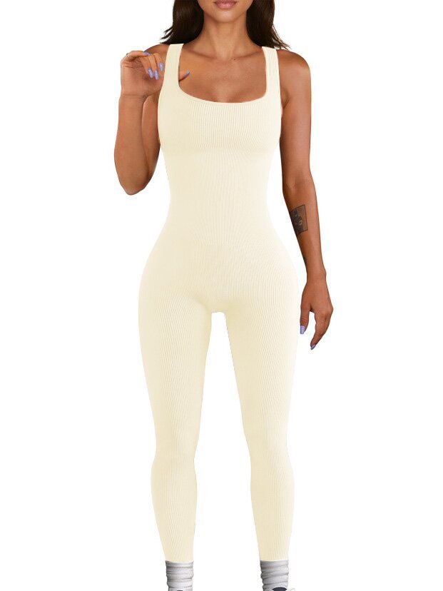 Camiseta sin mangas con tirantes y mallas de LuxuryGlow para mujer: mezcla de elastano, manga larga y botones.