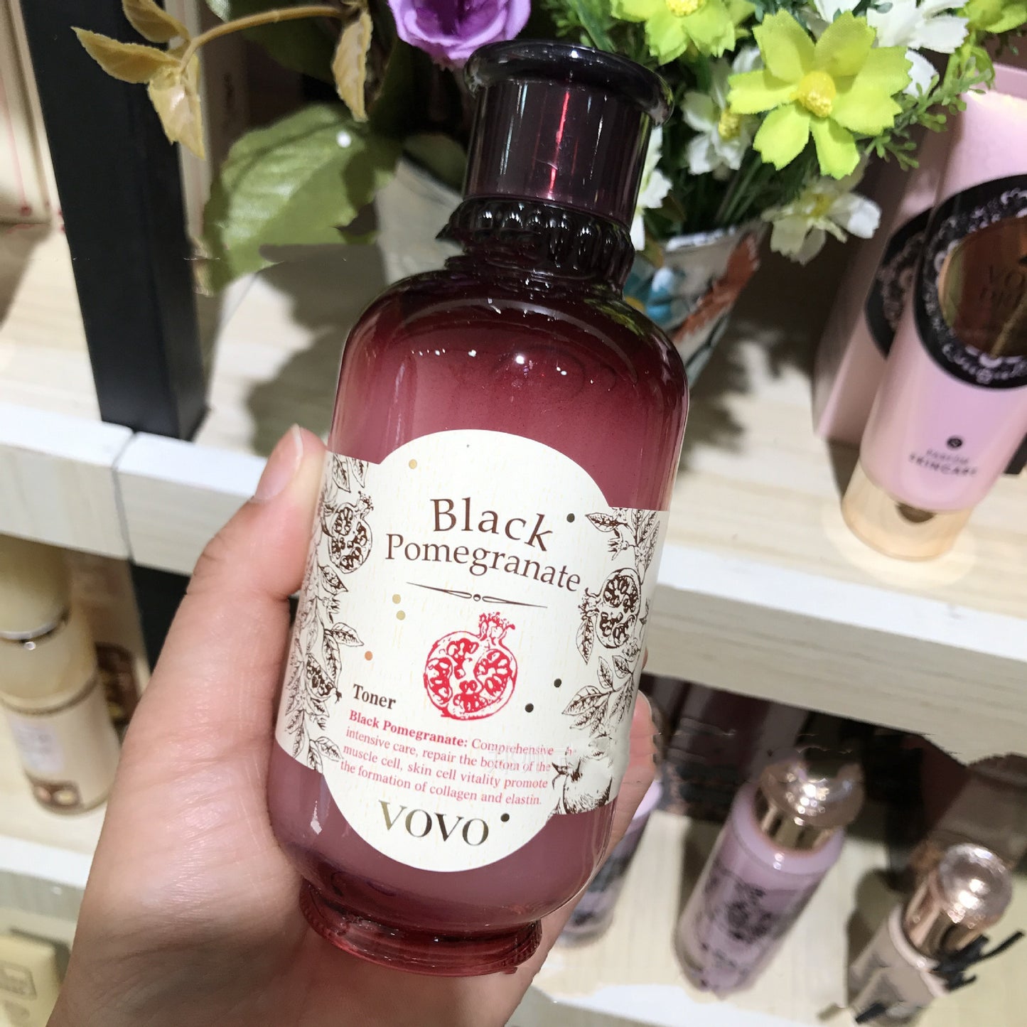 VOVO Pomegranate Moisturizing Skin Care Water – Hydrating Facial Toner