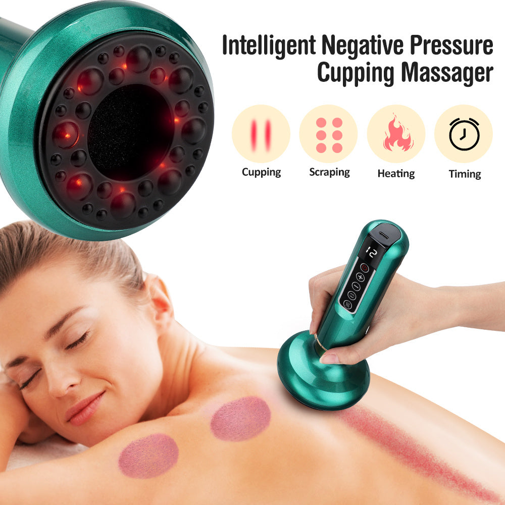 LuxuryGlow Electric Vacuum Cupping Massager – Anti-Cellulite Gua Sha Slimming Device
