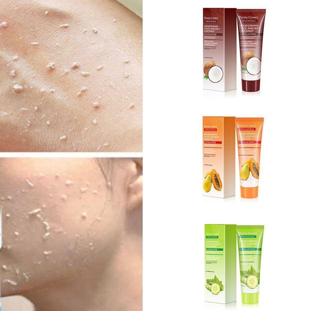 Pretty Cowry Exfoliating Gel Cream with Papaya, Cucumber & Coconut – 100ml