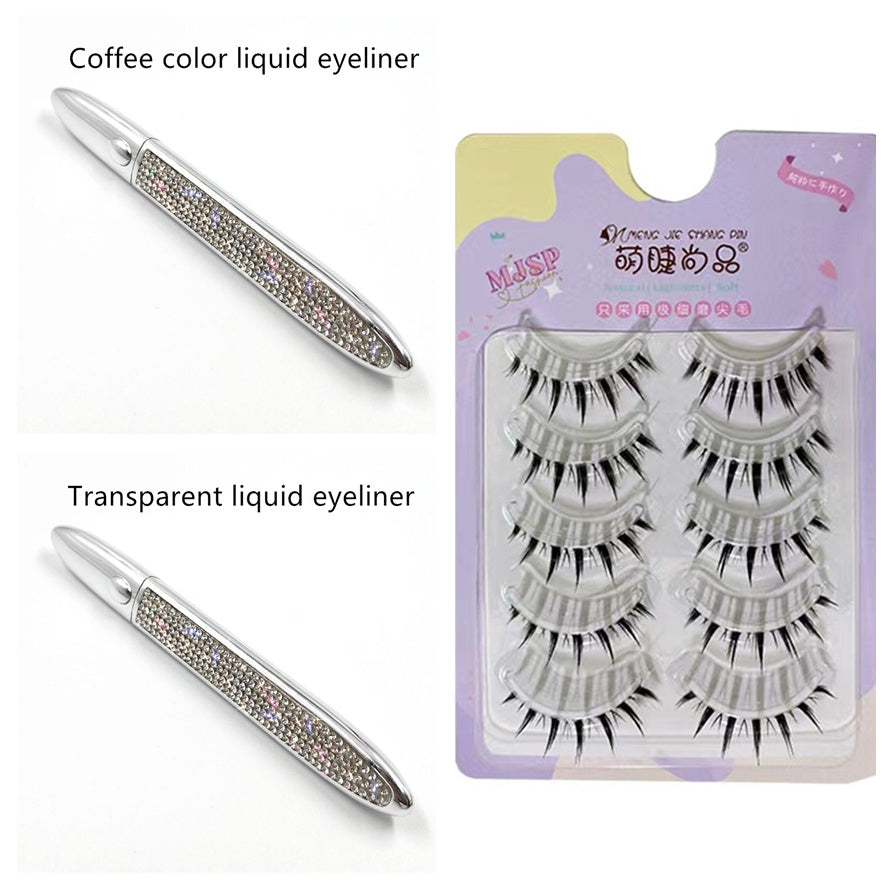LuxuryGlow Self-Adhesive Eyeliner with False Lashes – No Glue Needed, Waterproof