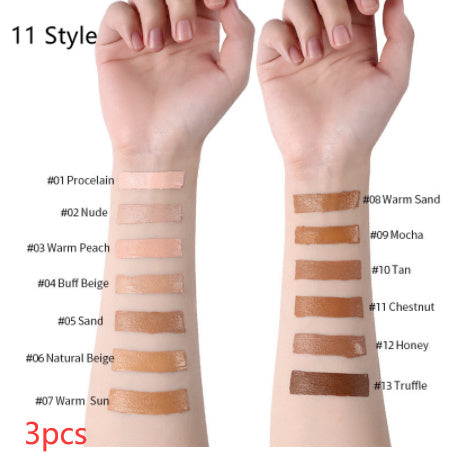 Base de maquillaje líquida LANGMANNI Oil-Control – Corrector mate de cobertura total (13 tonos)
