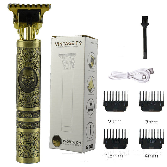VINTAGE T9 Cordless Hair Clipper & Beard Trimmer – Precision Grooming Tool for Men