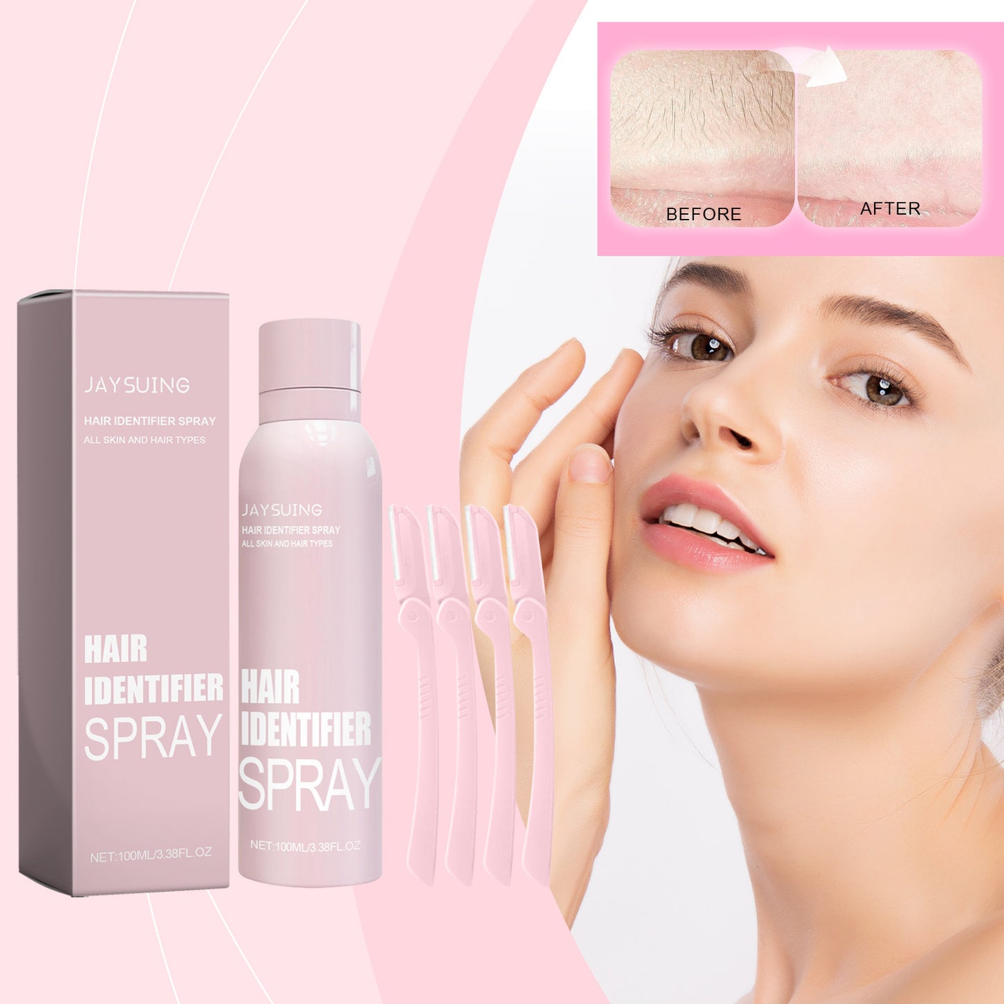 JAYSUING Hydrating Face Shaving Spray with Herbal Extracts for Smooth Skin
