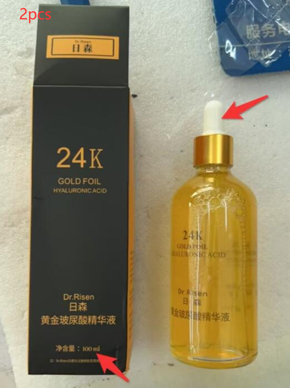 Esencia facial reafirmante y reafirmante con ginseng: suero con infusión de ginseng, oro y cordyceps