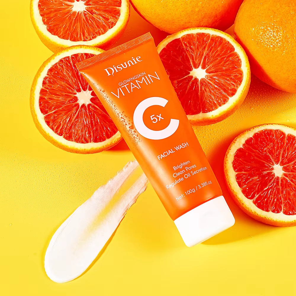 Limpiador facial Disunie con vitamina C y aminoácidos: iluminador y control de grasa (100 ml)