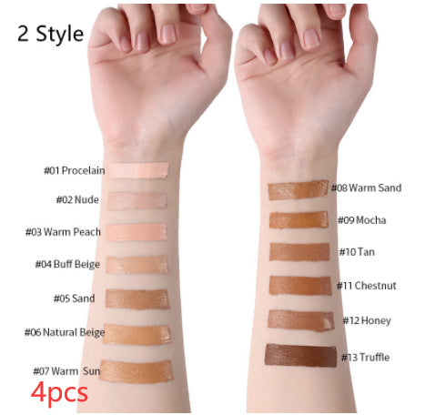 Base de maquillaje líquida LANGMANNI Oil-Control – Corrector mate de cobertura total (13 tonos)
