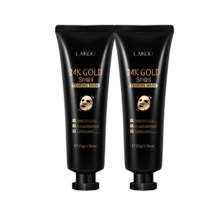 Mascarilla facial desprendible LAIKOU Gold Foil Snail: hidratación profunda y rejuvenecimiento de la piel (50 g)