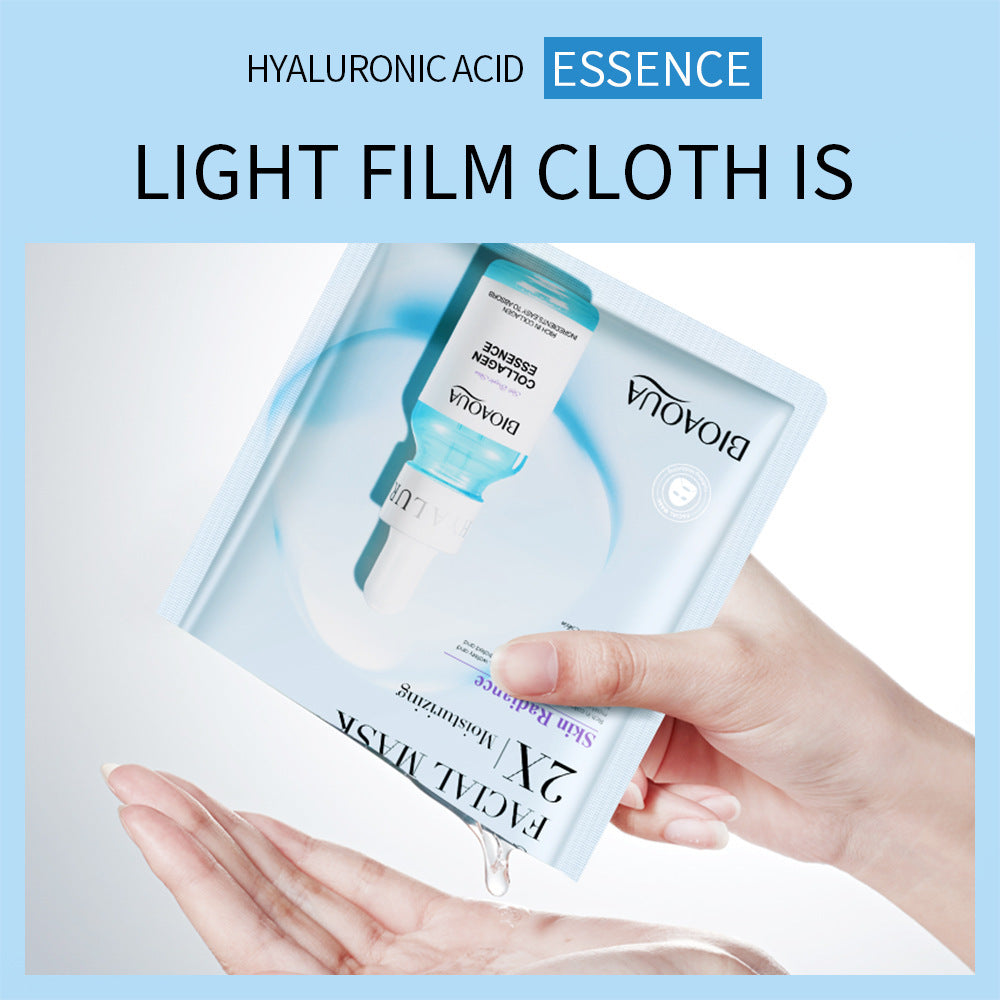 BIOAOUA Collagen & Hyaluronic Acid Face Mask – Hydrating & Firming Sheet Mask