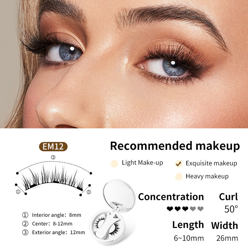 LuxuryGlow Magnetic Eyelashes with Storage Box & Applicator – Glue-Free & Reusable