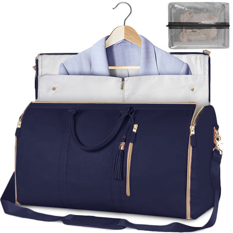Large Capacity Travel Duffle Bag Women's Handbag Folding Suit Bag Waterproof Clothes Totes - LUXURY GLOW