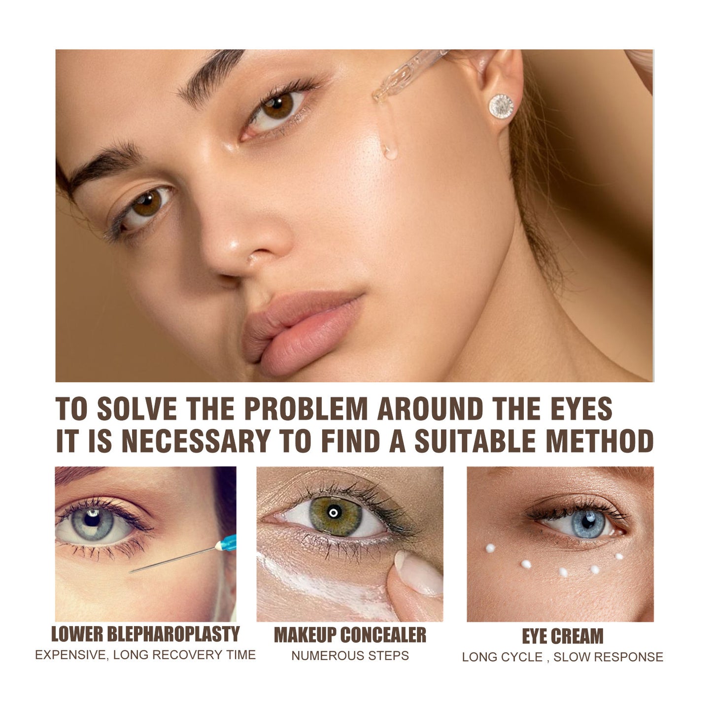 Esencia hidratante para ojos JAYSUING con jazmín y aceite de semilla de uva – 10 ml