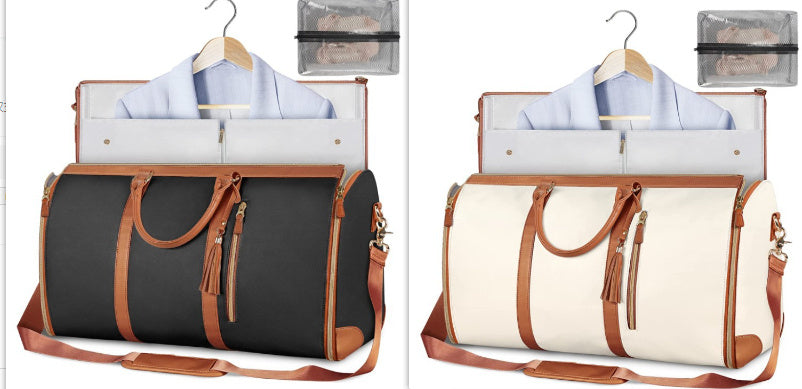 Large Capacity Travel Duffle Bag Women's Handbag Folding Suit Bag Waterproof Clothes Totes - LUXURY GLOW