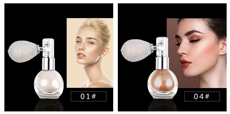 Iluminador en aerosol con brillo TEAYASON: polvos brillantes para rostro y cuerpo